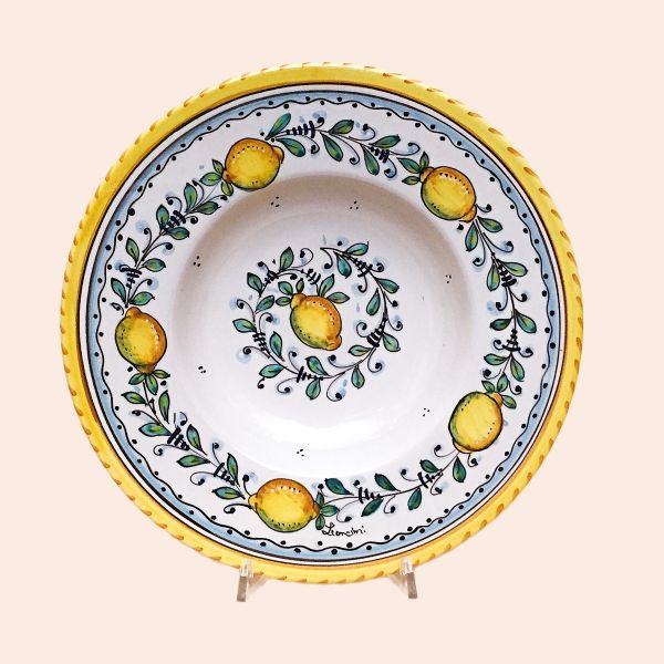 SET OF SOUP-PASTA PLATES OF CM.27 DIAMETER, design: LIMONCINI